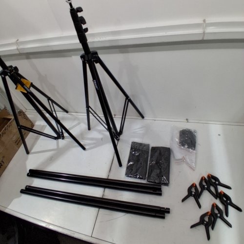 EMART PHOTO VIDEO STUDIO BACKGROUND BACKDROP STAND KIT - 8.5FT X 10FT PHOTOGRAPHY SUPPORT SYSTEM (M# EM-BS2630N) image 3