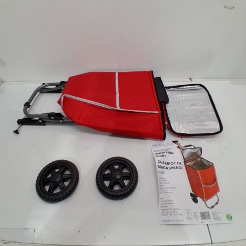 BIOS LIVING INSULATED SHOPPING CART - 13" X 8" X 33" - 55LB MAX RED - (MODEL: LF534) image 2