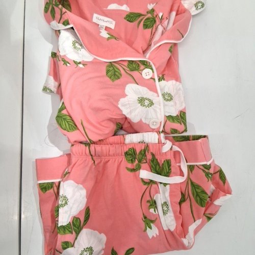 2PC WOMEN'S BEDHEAD PJS PAJAMA SET - EXTRA SMALL - PINK/WHITE FLOWERS (STYLE: 1984930) image 2