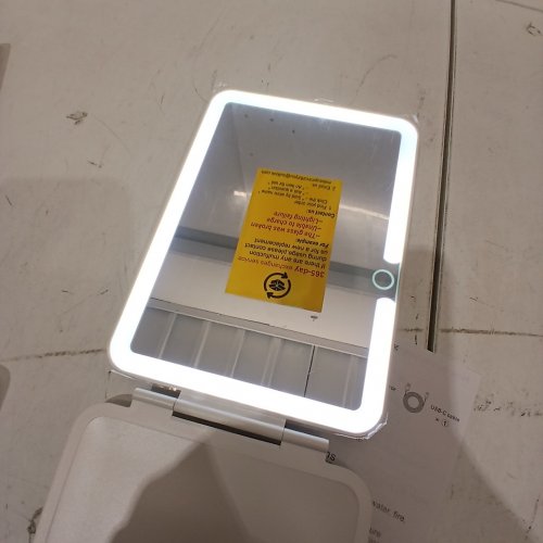 LIGHTED MINI STAND MAKEUP MIRROR - 5V, 5W MAX - WHITE (MODEL: M1) image 2