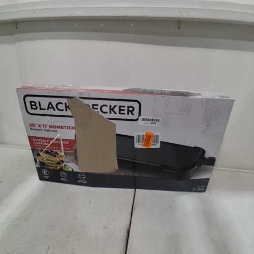 BLACK + DECKER FAMILY SIZED CORDED ELECTRIC GRIDDLE - 20" X 11" - BLACK (MODEL: GD2011BC) image 5