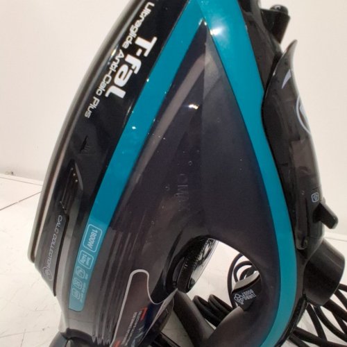 T-FAL ULTRAGLIDE PLUS ENHANCED STEAM IRON WITH CALCIUM COLLECTOR - BLACK/TEAL (MODEL: 1980969/FV5871Q0) image 4