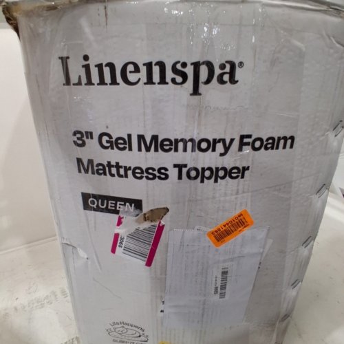 LINENSPA THICK GEL INFUSED MEMORY FOAM MATTRESS TOPPER - 3" QUEEN - BLUE (MODEL: LS30QQ30GT) image 3