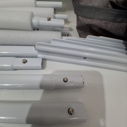 3PC ZEFINOT ADJUSTABLE BED RAILS FOR QUEEN SIZE BED - 2X 78.7" + 1 X 60" - GREY/WHITE - (MODEL: BR-G-JLB) image 3