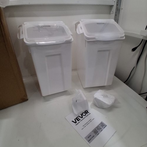2PK VEVOR RICE STORAGE CONTAINER BIN - 20L - WHITE (MODEL: F-8909X2) image 3