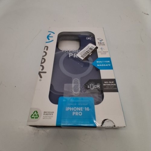 SPECK PRESIDIO2 GRIP MAGSAFE WITH CLICKLOCK PHONE CASE FOR IPHONE 16 PRO - BLACK/SLATE GREY image 4