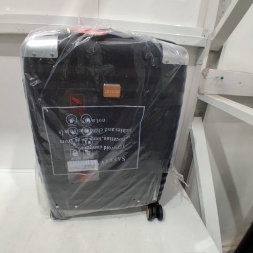 JOYWAY CARRY-ON LUGGAGE WITH METAL CORNER PROTECTORS, TSA LOCK, AND SPINNER WHEELS - 20" - BLACK (MODEL: TR019-20) image 2