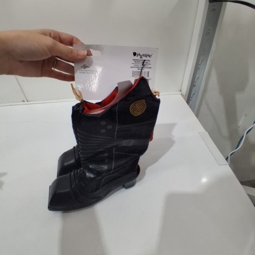 GIRL'S DISGUISE WICKED COSTUME ELPHABA'S BOOTS - OSFM - BLACK image 3