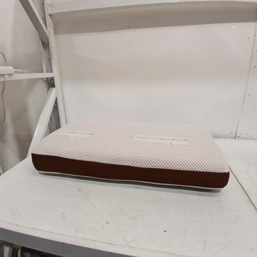 SWISS COMFORTS COPPER MEMORY PILLOW - 24" X 16" X 5" - WHITE/COPPER image 3