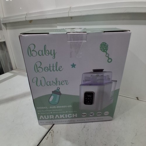 AURAKICH ALL-IN-ONE PRO BABY BOTTLE WASHER / STERILIZER & DRYER - WHITE (MODEL: AUR-BW401-US) image 8