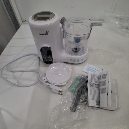 GROWNSY 2-IN-1 BABY FOOD STEAMER & BLENDER WITH REUSABLE FOOD POUCHES - WHITE (MODEL: BFP-5800E) image 4