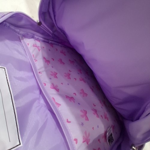 3PC SCHOOL YARD VIBES KIDS BACKPACK & HEADPHONES & LUNCHBOX - PURPLE image 5