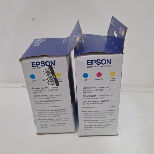 2 (3PC) EPSON 522 COMBO PACK INK REFILL BOTTLES FOR SELECT ECOTANK PRINTERS - 65ML EACH - CYAN, MAGENTA, YELLOW (MODEL: T522520-S/CP) image 5