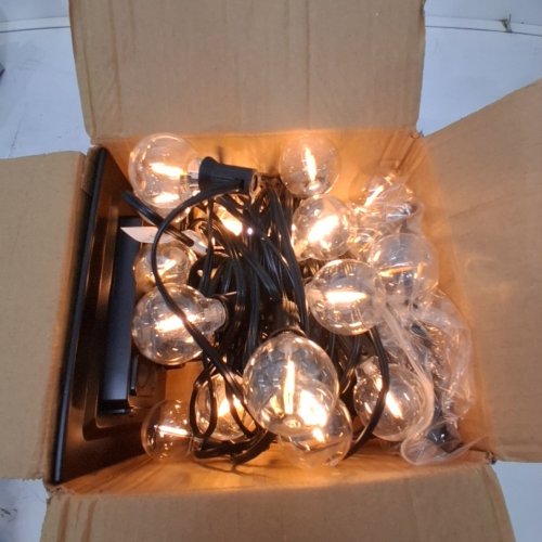 OHLUX DIMMABLE LED SOLAR GLOBE STRING LIGHTS OUTDOOR, SHATTERPROOF WITH REMOTE - E12 - 2200 K - 60FT image 4