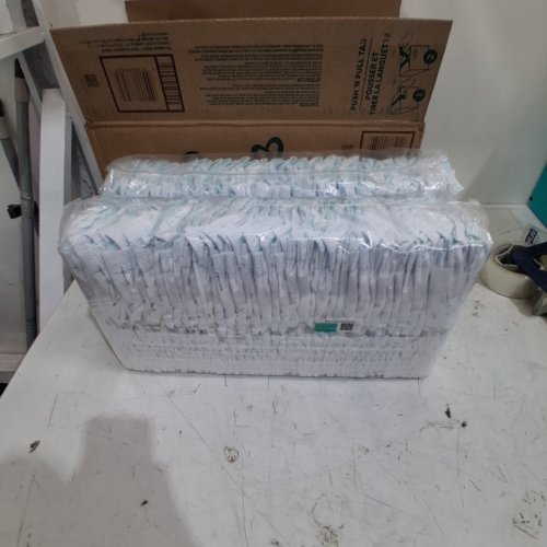 88PK PAMPERS SWADDLERS DISPOSABLE BABY DIAPERS - SIZE 7 - WHITE image 2