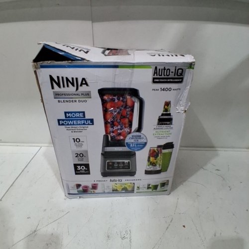 NINJA PROFESSIONAL PLUS AUTO IQ BLENDER DUO - 72OZ & 24OZ CONTAINERS - 1400W - BLACK (MODEL: BN751C) image 5