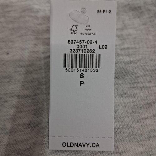 MeN'S OLD NAVY SHORT SLEEVE T-SHIRT - SMALL - GRAY image 3
