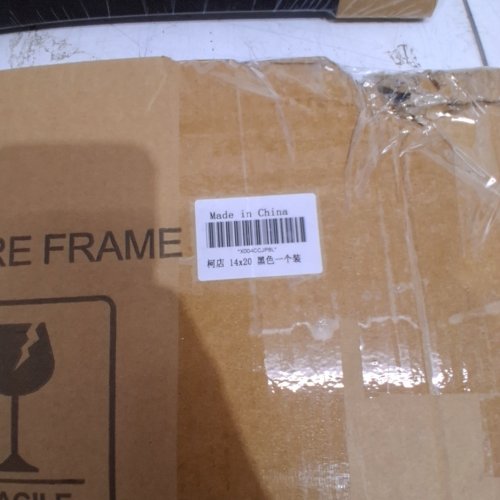 PICTURE FRAME - 14" X 20" - BLACK/WHITE image 3