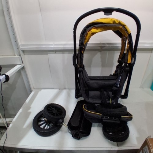 EVENFLO PIVOT EXPLORE ALL-TERRAIN STROLLER WAGON - BLACK/YELLOW image 3