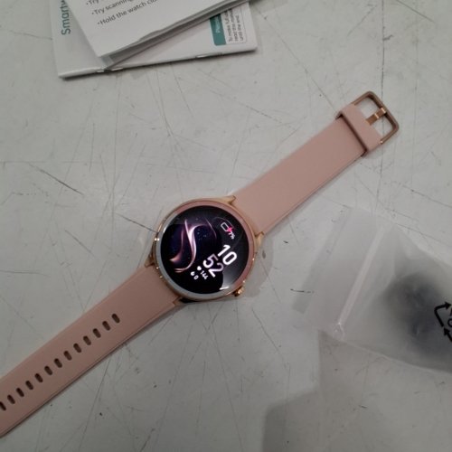 LED SMART WATCH COMPATIBLE WITH MOST PHONE - 1.3" SCREEN - PINK/ROSE GOLD image 2