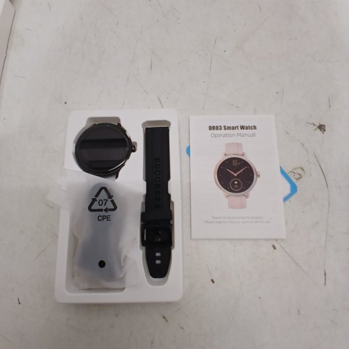 UNISEX VERYFIT SMART WATCH FITNESS TRACKER WITH BLUETOOTH CALLING, 100+ SPORTS MODES, SLEEP MONITOR & 1.27" DISPLAY - BLACK (MODEL: DR03) image 3
