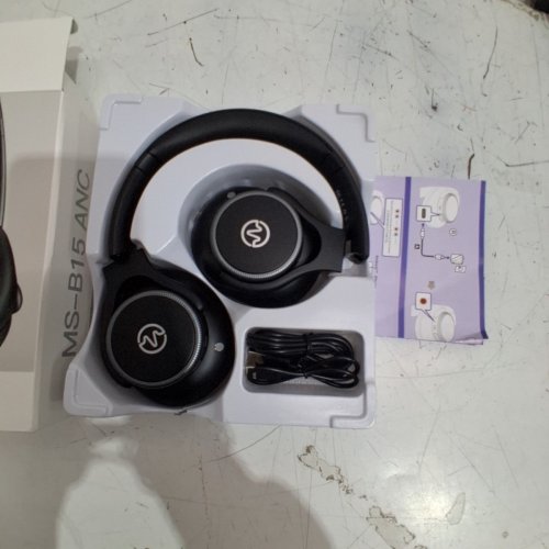 VEATOOL WIRELESS ACTIVE NOISE CANCELLING HEADPHONESWITH DEEP BASS - BLACK (MODEL: MS-B15 ANC) image 3