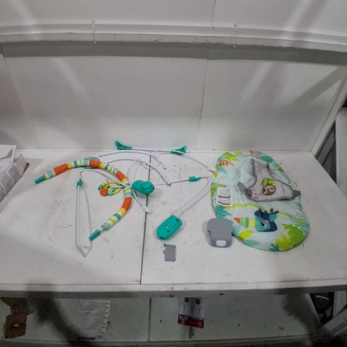 BABY BRIGHT STARTS NO SLIP BOUNCER SOOTHING VIBRATIONS INFANT SEAT - RAINFOREST VIBES - MULTICOLOUR - (MODEL: 12227-ES) image 3