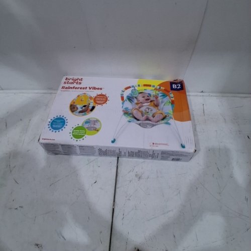 BABY BRIGHT STARTS NO SLIP BOUNCER SOOTHING VIBRATIONS INFANT SEAT - RAINFOREST VIBES - MULTICOLOUR - (MODEL: 12227-ES) image 4