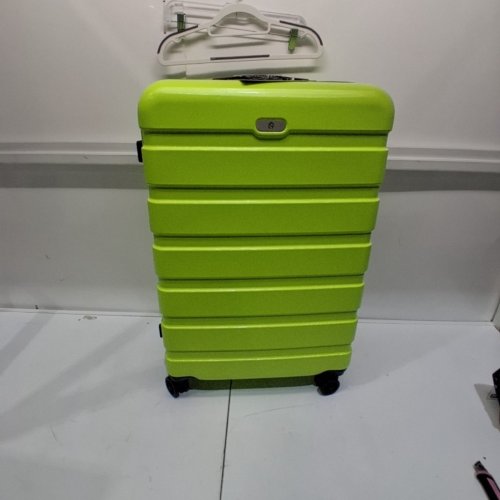 3PC ANYZIP PC ABS HARDSIDE LIGHTWEIGHT SUITCASE WITH 4 UNIVERSAL WHEELS - 30"/20"/15" - GREEN APPLE (MODEL:AZ-201) image 2