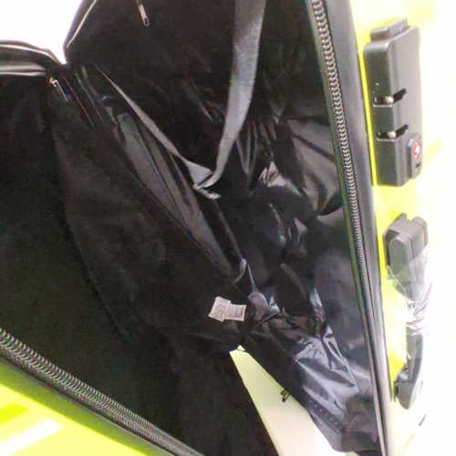 3PC ANYZIP PC ABS HARDSIDE LIGHTWEIGHT SUITCASE WITH 4 UNIVERSAL WHEELS - 30"/20"/15" - GREEN APPLE (MODEL:AZ-201) image 5