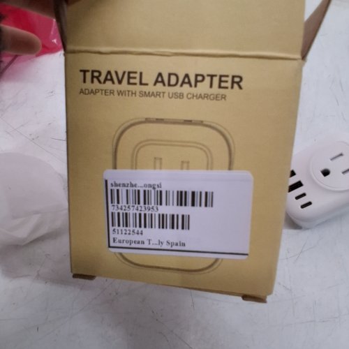 VYLEE TRAVEL PLUG ADAPTER FOR EUROPE - 2 AC OUTLETS, 2 USB-C, 2 USB PORTS - WHITE image 2
