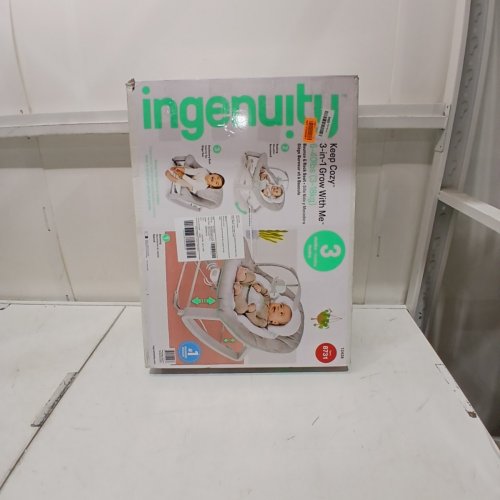INGENUITY KEEP COZY 3-IN-1 GROW WITH ME VIBRATING BABY BOUNCER SEAT & ROCKER - 6-40LBS - WEAVER/GREY/WHITE (MODEL: 8731) image 3