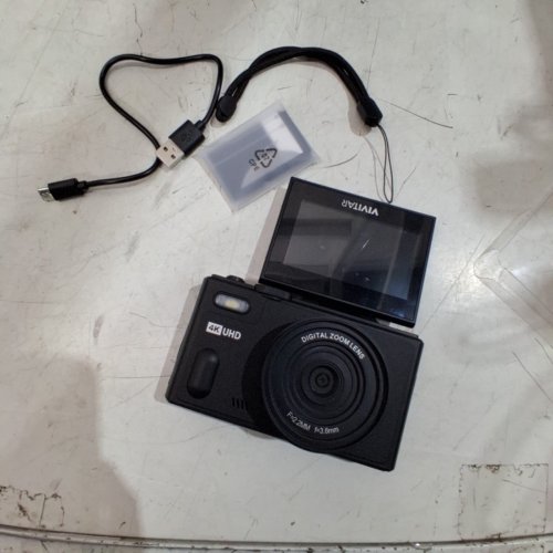 VIVITAR DIGITAL CAMERA WITH 8X DIGITAL ZOOM AND 3" LED DISPLAY - 4K HD - 20MP - BLACK (MODEL: VECXX99) image 5