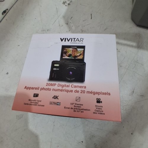 VIVITAR DIGITAL CAMERA WITH 8X DIGITAL ZOOM AND 3" LED DISPLAY - 4K HD - 20MP - BLACK (MODEL: VECXX99) image 6