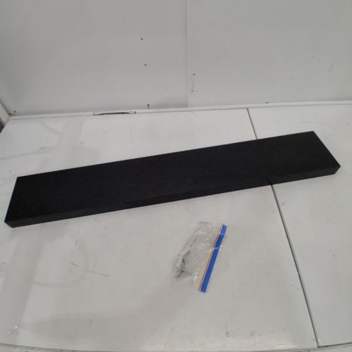 BALLUCCI FLOATING SHELF, WOOD WALL SHELF WITH INVISIBLE BRACKETS - 36" X 6" - BLACK image 2