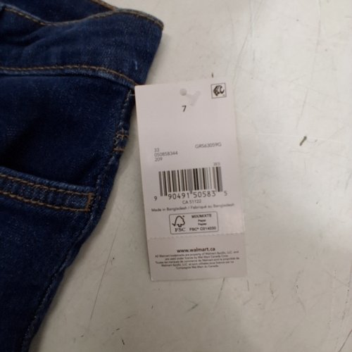 GEORGE GIRLS MIDI DENIM SHORTS - SIZE 7 - BLUE image 2