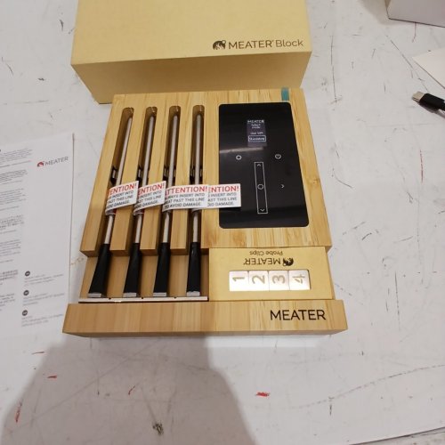 MEATER BLOCK PREMIUM WIRELESS SMART MEAT THERMOMETER FOR THE OVEN GRILL KITCHEN BBQ SMOKER ROTISSERIE WITH BLUETOOTH AND WIFI DIGITAL CONNECTIVITY image 2