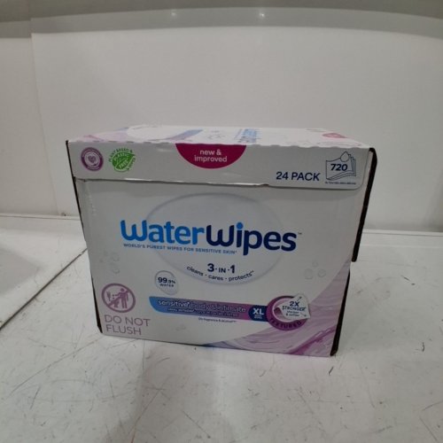 24PK WATERWIPES SENSITIVE+ BODY & INTIMATE TEXTURED WIPES - EXTRA LARGE 30 PER PACK (720 TOTAL) image 2