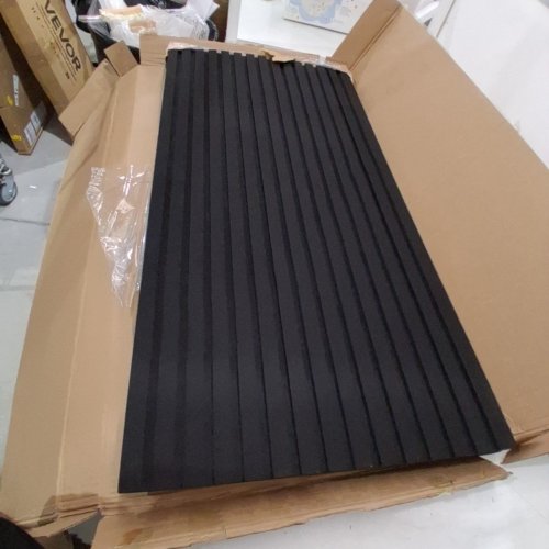 4PK TONOR WOOD ACOUSTIC WALL PANELS - 2FT X 4FT - BLACK image 3