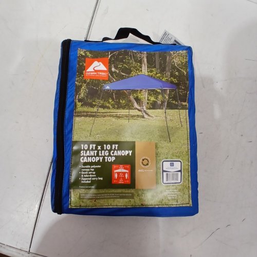 OZARK TRAIL INSTANT SLANT LEG POP UP CANOPY REPLACEMENT COVER - 10FT X 10FT - BLUE (MODEL: BLUE-JCA-1010PSCT) image 2