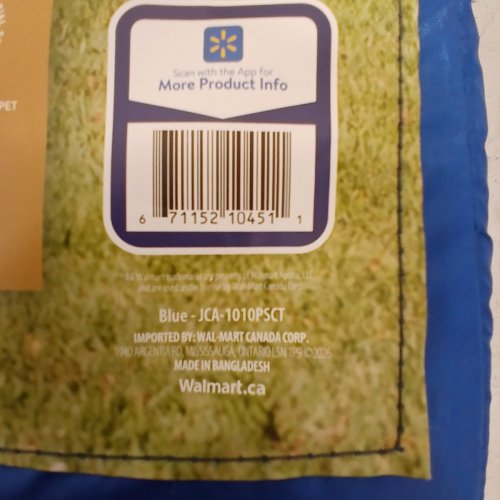 OZARK TRAIL INSTANT SLANT LEG POP UP CANOPY REPLACEMENT COVER - 10FT X 10FT - BLUE (MODEL: BLUE-JCA-1010PSCT) image 3