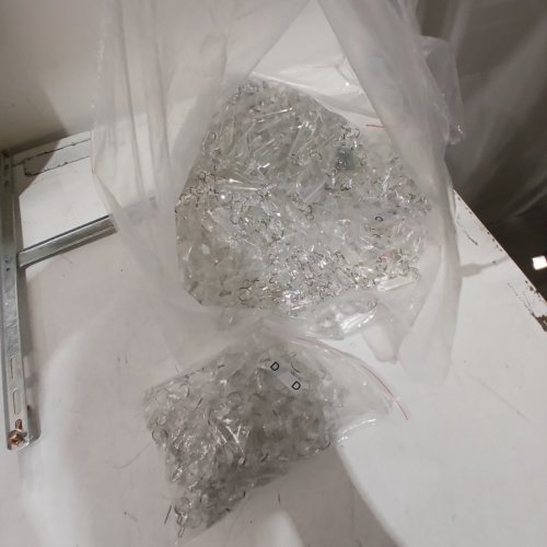 ROUND CRYSTAL LIGHT FIXTURE - CLEAR AND CHROME image 3