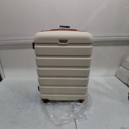 COOLIFE HARDSHELL SPINNER SUITCASE WITH TSA LOCK- 24" (4-7DAYS TRAVEL)- APRICOT/WHITE image 2