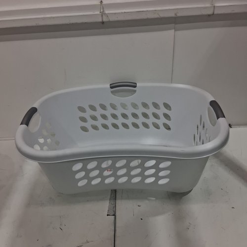 STERILITE HIP HOLD LAUNDRY BASKET - 71 L - WHITE (MODEL: 1218LABBC-WHTBLC) image 2