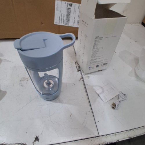 EQURA USB RECHARGEABLE TRITAN MADE PORTABLE BLENDER MIXER CUP - 22 OZ - POWDER BLUE (MODEL: E-001-4) image 4
