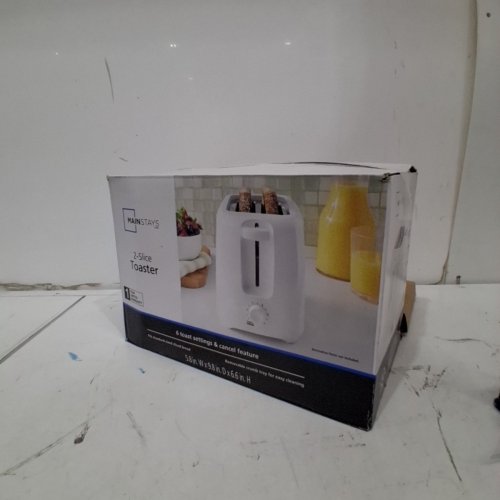 MAINSTAYS 2-SLICE TOASTER WITH 6 SETTINGS & CANCEL FEATURE - WHITE image 4