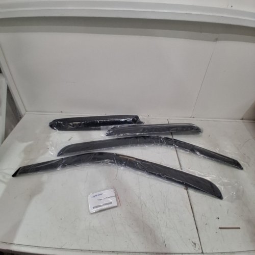 4PC LIGHTRONIC EXTRA DURABLE TAPE-ON AUTO VENT WINDOW VISOR FITS VARIOUS 1999-2006 GMC & SILVERADO VEHICLES - BLACK (MODEL: VW194355) image 2