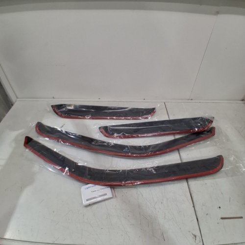 4PC LIGHTRONIC EXTRA DURABLE TAPE-ON AUTO VENT WINDOW VISOR FITS VARIOUS 1999-2006 GMC & SILVERADO VEHICLES - BLACK (MODEL: VW194355) image 3