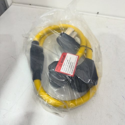 ONETAK NEMA 4 PRONG MALE PLUG FEMALE RECEPTACLE WELDING POWER CORD - 120 V/240 V - 30 AMP - 14-30P - 3FT - YELLOW / BLACK image 3