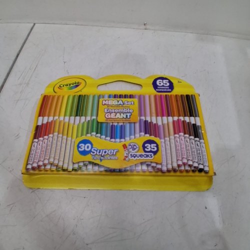 65PK CRAYOLA MEGA SET - 30 SUPER TIPS & 35 PIP SQUEAKS - MULTI-COLOURS (MODEL: 2427213) image 2